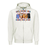 Oatmeal Heather can't talk right now doing mom stuff Zipper Hoodie - MaliasSmallBusiness