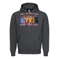 Smoke can't talk right now doing mom stuff Zipper Hoodie - MaliasSmallBusiness