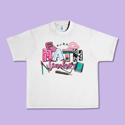 Math Teacher Urban Heavy Tee Designed By Adodesignshop