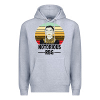 Heather Grey Notorious RBG Premium Hoodie - Bettercallsaul