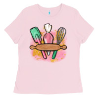 Bubblegum Pink customized kitchen elements Ladies Tee - MaliasSmallBusiness
