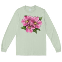 Matcha Wild Prairie Rose Illustrations Long Sleeve Tee - LillyAllenDesigns