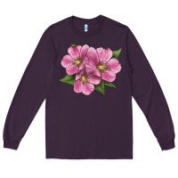 Plum Wild Prairie Rose Illustrations Long Sleeve Tee - LillyAllenDesigns
