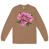 Toasted Coconut Wild Prairie Rose Illustrations Long Sleeve Tee - LillyAllenDesigns