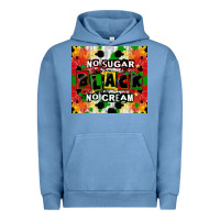 Pigment Pebble Blue no sugar no cream black tumbler Urban Hoodie - CowGirlArtShop