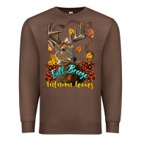 Chestnut Fall Breeze And Autumn Leaves Deer Premium Sweatshirt - LillyAllenDesigns