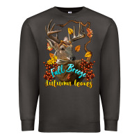 Smoke Fall Breeze And Autumn Leaves Deer Premium Sweatshirt - LillyAllenDesigns