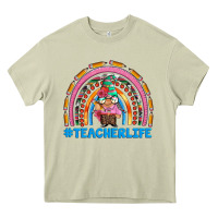 Mossy teacherlife and teacher gnome rainbow Heavy Core Tee - Artiststas