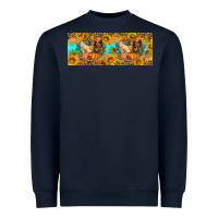 Navy Fall coop animals pumpkin 11 oz mug Heavyweight Sweatshirt - Artiststas