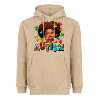 Mushroom autism afro girl Heavyweight Hoodie - LillyAllenDesigns