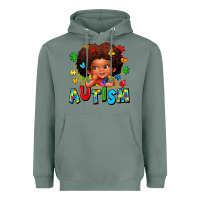 Sage autism afro girl Heavyweight Hoodie - LillyAllenDesigns