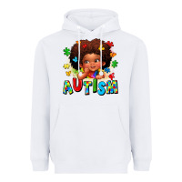 White autism afro girl Heavyweight Hoodie - LillyAllenDesigns