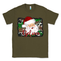 Army Green believe santa Classic Tee - AdoDesignShop