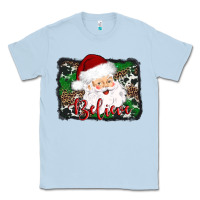 Dusty Blue believe santa Classic Tee - AdoDesignShop