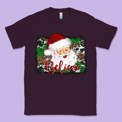 Believe Santa Classic Tee Designed By Adodesignshop