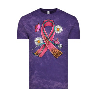 Cloud Purple Cancer Ribbon Stethoscope Daisy Butterfly Vintage Tee - Artiststas
