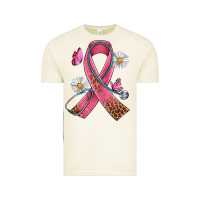 Vintage Arctic Cancer Ribbon Stethoscope Daisy Butterfly Vintage Tee - Artiststas