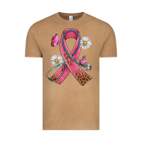 Vintage Camel Cancer Ribbon Stethoscope Daisy Butterfly Vintage Tee - Artiststas