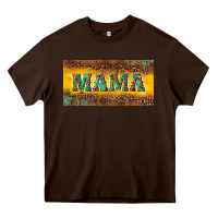 Chocolate Brown Mama with gemstone Heavy Core Tee - RanaPortraitStore