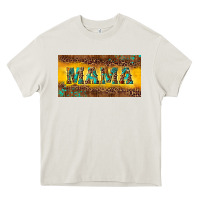Cream Mama with gemstone Heavy Core Tee - RanaPortraitStore