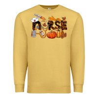Antique Gold Fall Nurse Premium Sweatshirt - LillyAllenDesigns