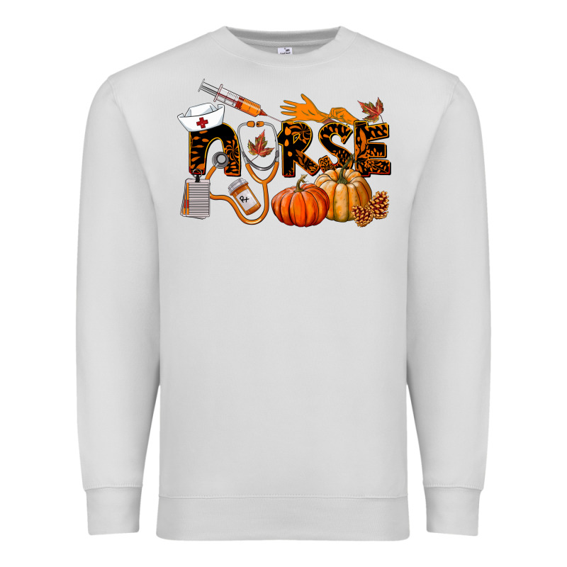 Fall Nurse Premium Sweatshirt by LillyAllenDesigns | Teevron