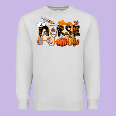 Fall Nurse Premium Sweatshirt Designed By Lillyallendesigns
