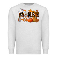 Oatmeal Heather Fall Nurse Premium Sweatshirt - LillyAllenDesigns