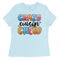Baby Blue crazy cousin crew Ladies Tee - MaliasSmallBusiness