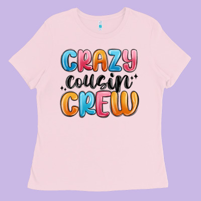 Ladies Tee crazy cousin crew