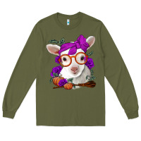Army Green Cute baby lamb halloween Long Sleeve Tee - Jasminsmagicworld