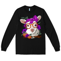 Black Cute baby lamb halloween Long Sleeve Tee - Jasminsmagicworld