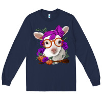 Navy Cute baby lamb halloween Long Sleeve Tee - Jasminsmagicworld