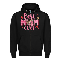 Black best mom ever Zipper Hoodie - MaliasSmallBusiness