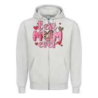 Dove Grey best mom ever Zipper Hoodie - MaliasSmallBusiness