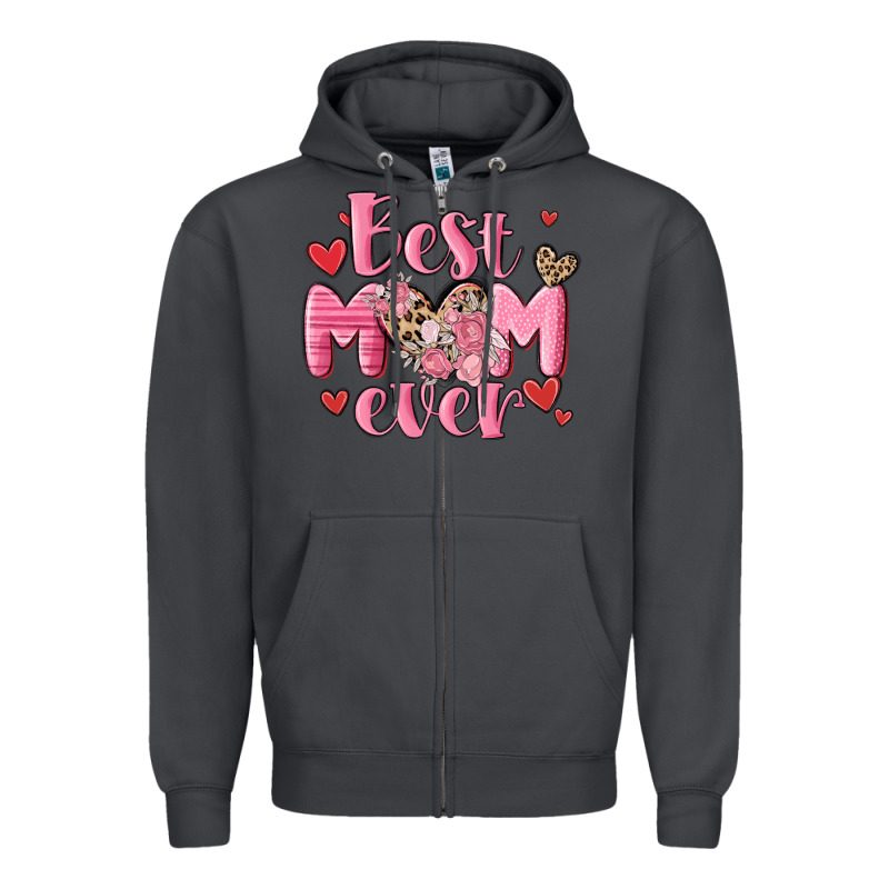 Best Mom Ever Zipper Hoodie by MaliasSmallBusiness | Teevron