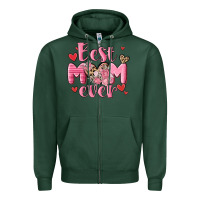 Sports Green best mom ever Zipper Hoodie - MaliasSmallBusiness