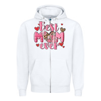 White best mom ever Zipper Hoodie - MaliasSmallBusiness