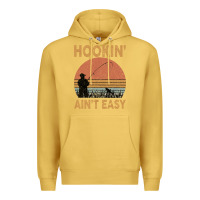 Antique Gold Hookin Ain t Easy Fishing Premium Hoodie - Bettercallsaul