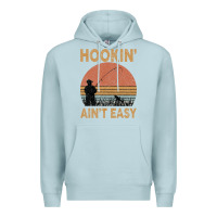 Blue Mist Hookin Ain t Easy Fishing Premium Hoodie - Bettercallsaul