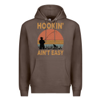 Coffee Hookin Ain t Easy Fishing Premium Hoodie - Bettercallsaul