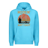 Ocean Blue Hookin Ain t Easy Fishing Premium Hoodie - Bettercallsaul