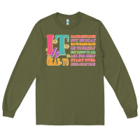 Army Green it is okay to Long Sleeve Tee - JahusDesignShop