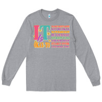 Heather Grey it is okay to Long Sleeve Tee - JahusDesignShop