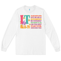 White it is okay to Long Sleeve Tee - JahusDesignShop
