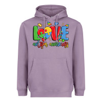 Lavender love autism awareness Heavyweight Hoodie - LillyAllenDesigns