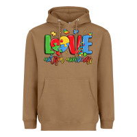 Love Autism Awareness Heavyweight Hoodie | Teevron