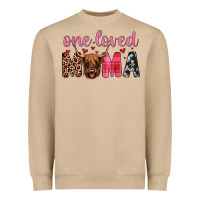 Mushroom highland cow one loved mama Heavyweight Sweatshirt - JahusDesignShop