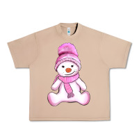 Burro winter pink snowman and hat Urban Heavy Tee - AdoDesignShop