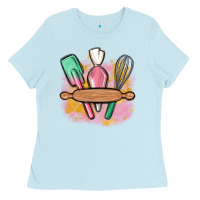 Baby Blue customized kitchen elements Ladies Tee - MaliasSmallBusiness